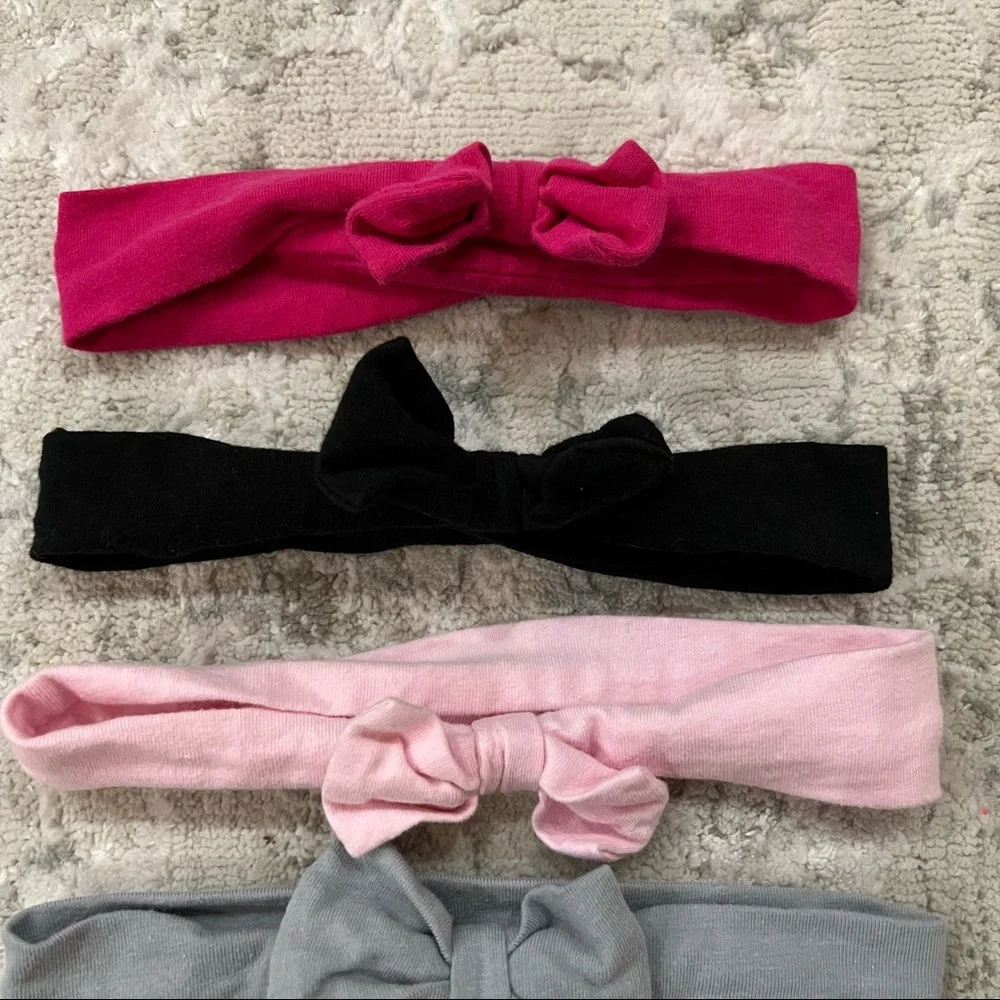 Hudson Baby | Set of 6 infant bow headbands